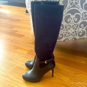 Michal kors tall boots mixed media